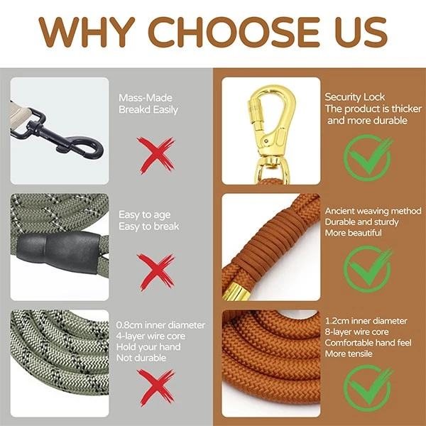 LUXURY ROPE DOG LEASH CUSTOM