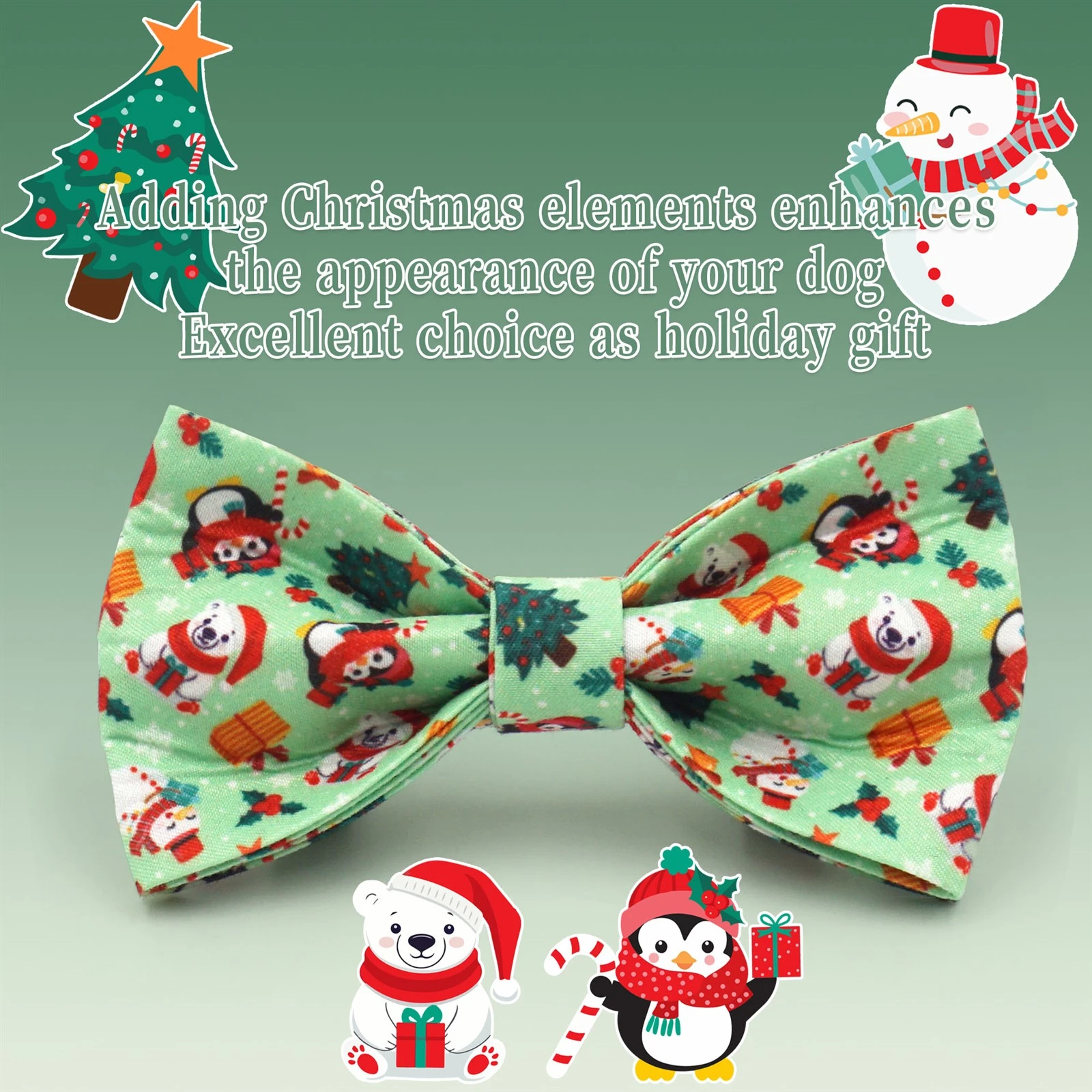 Penguin Dog Bow
