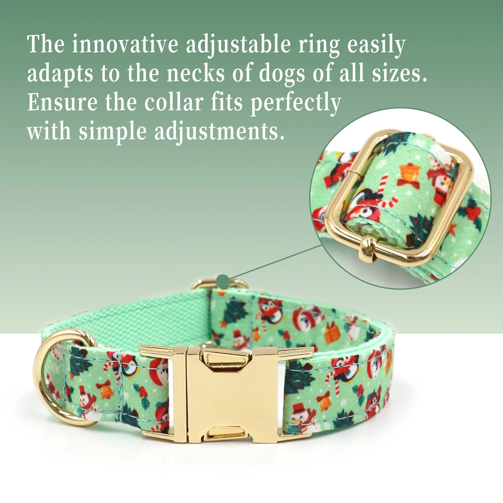 Christmas Penguin Dog Collar