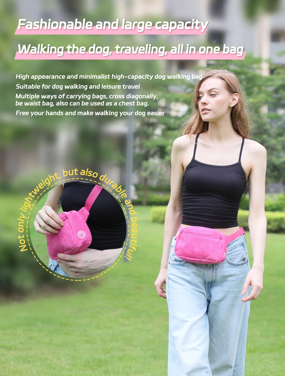 Designer walking bag