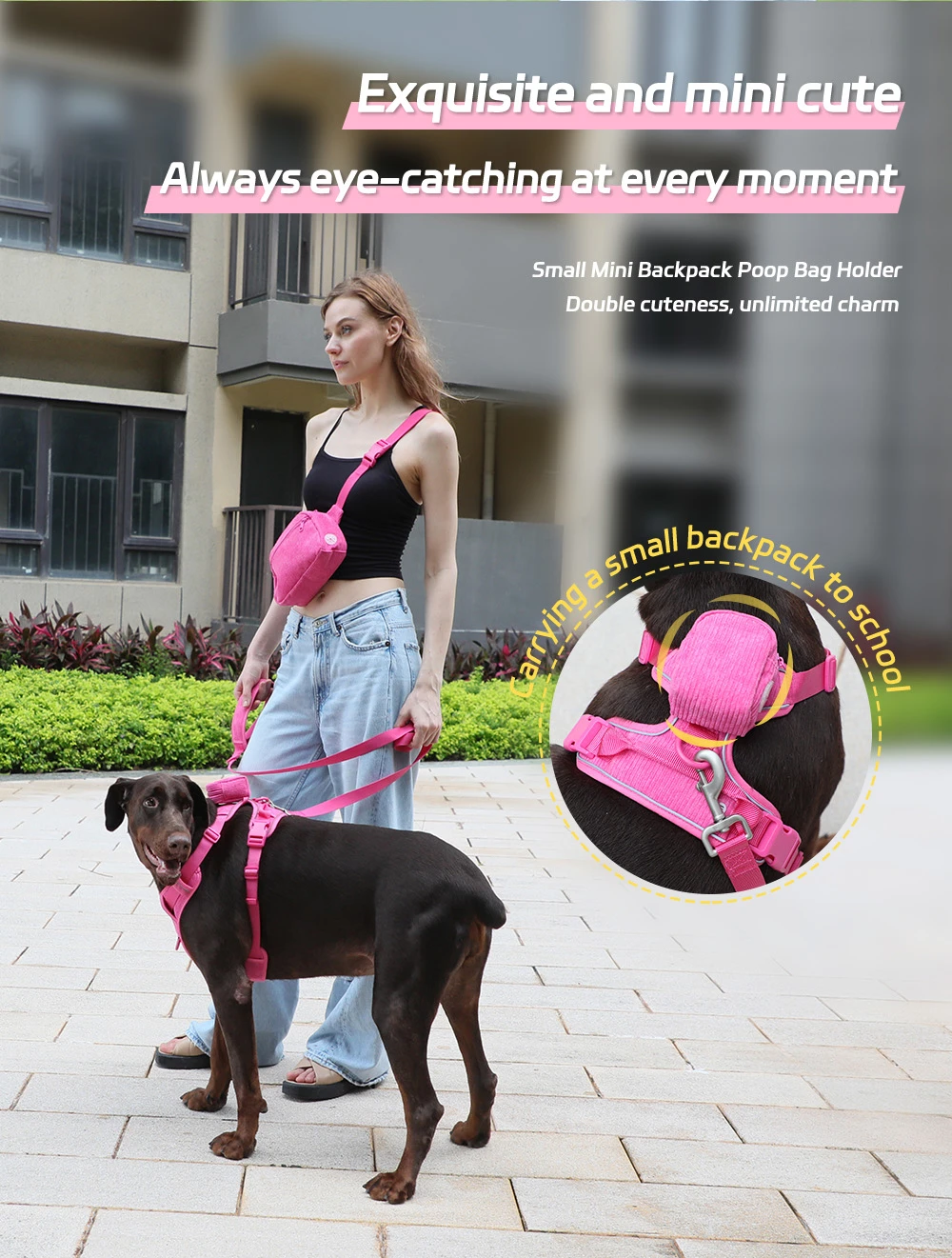 Designer dog poop bag holder Designer dog poop bag holder