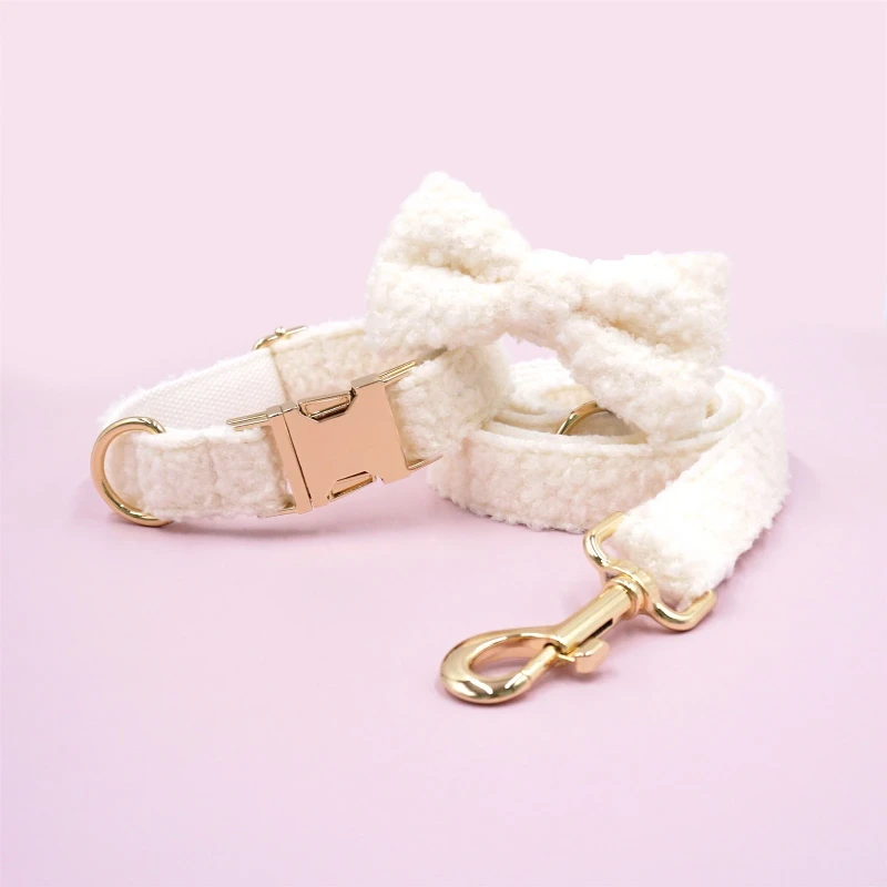 Teddy velvet dog leash collar Teddy velvet dog leash collar