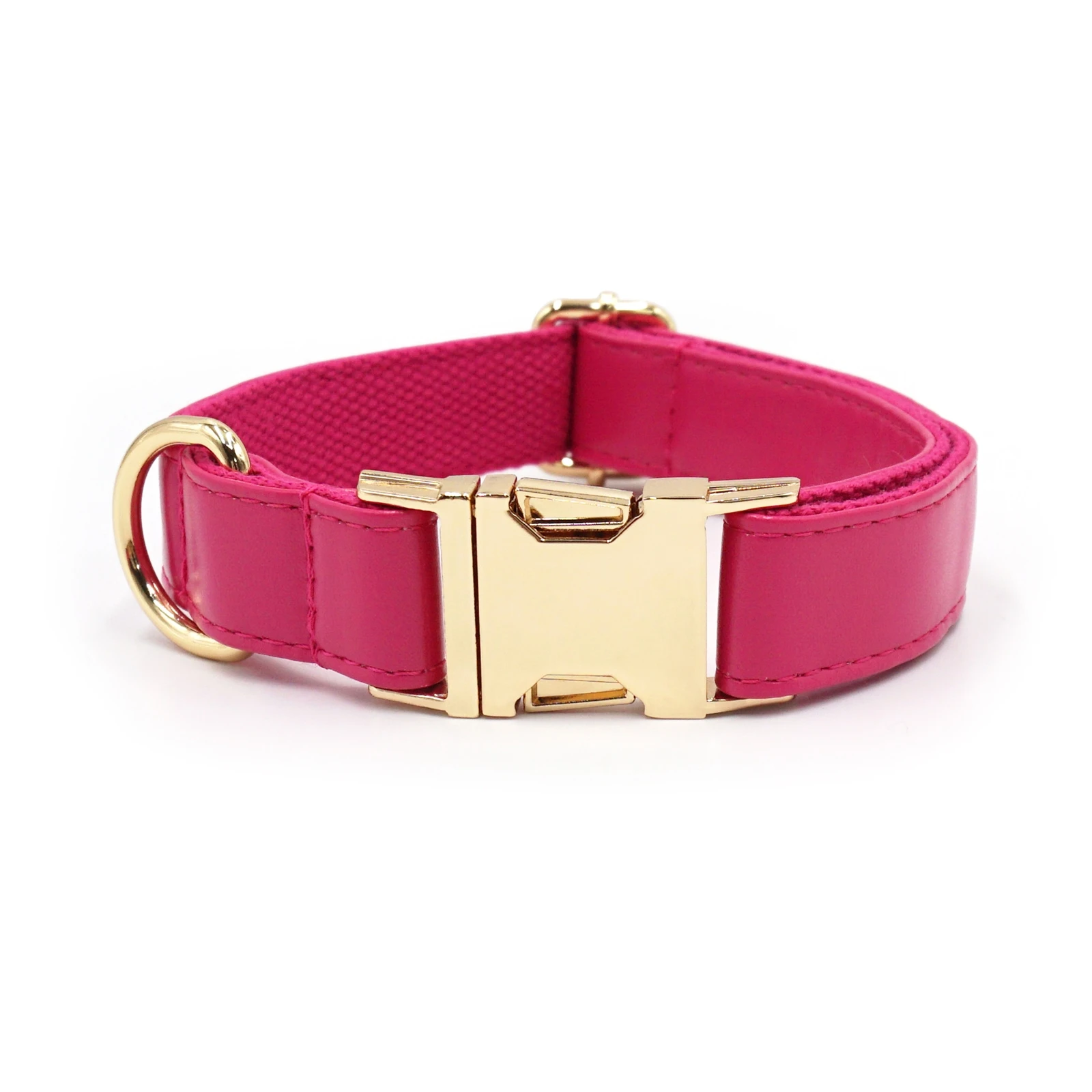 rose red best leather dog collars