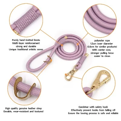 mint green Dog Rope Leash For Outside mint green Dog Rope Leash For Outside