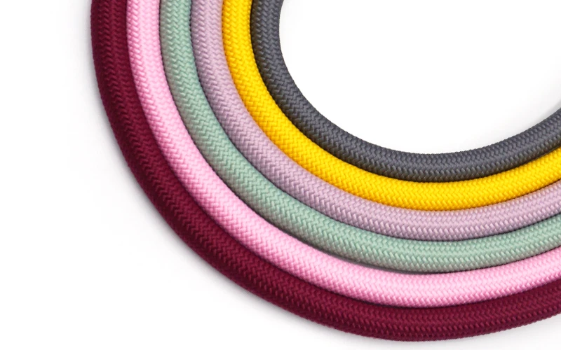 lilac Dog Rope Leash For Outside