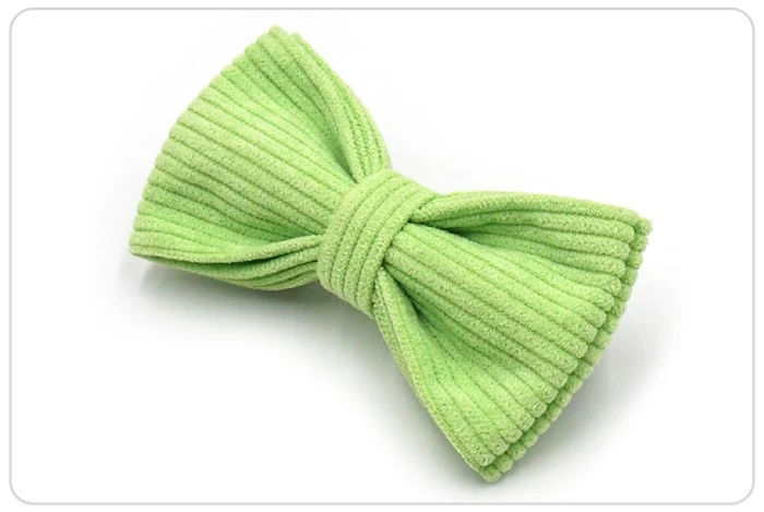 the light green dog bow