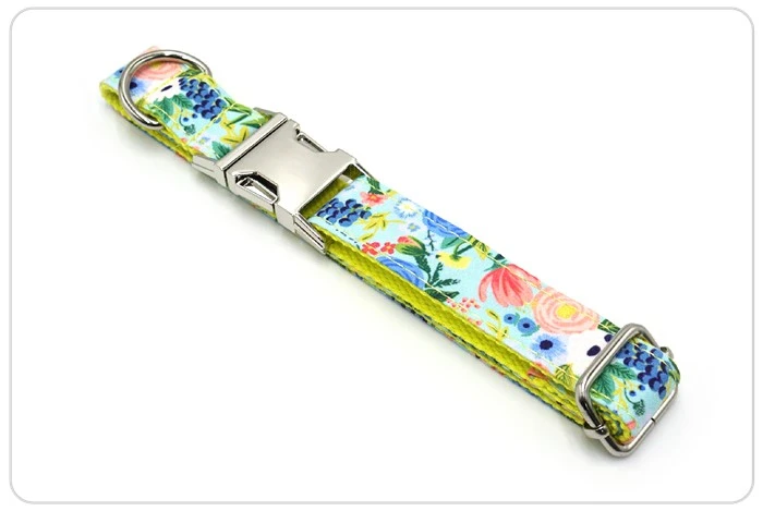 flower pattern dog collar