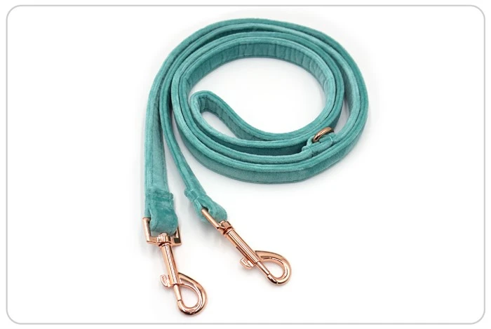 lake blue velvet dog leash lake blue velvet dog leash
