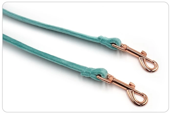 rose gold colors velvet dog leash rose gold colors velvet dog leash
