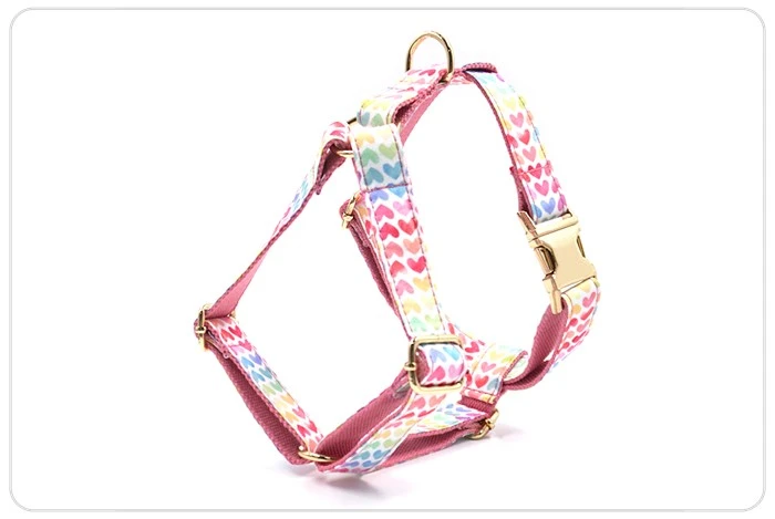 heart pattern fancy colorful dog harness heart pattern fancy colorful dog harness
