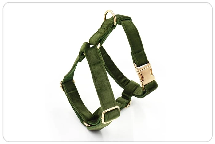 metal buckle velvet dog harness metal buckle velvet dog harness
