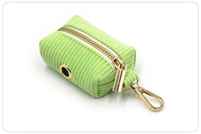 rose gold metal buckle dog poop bag holder