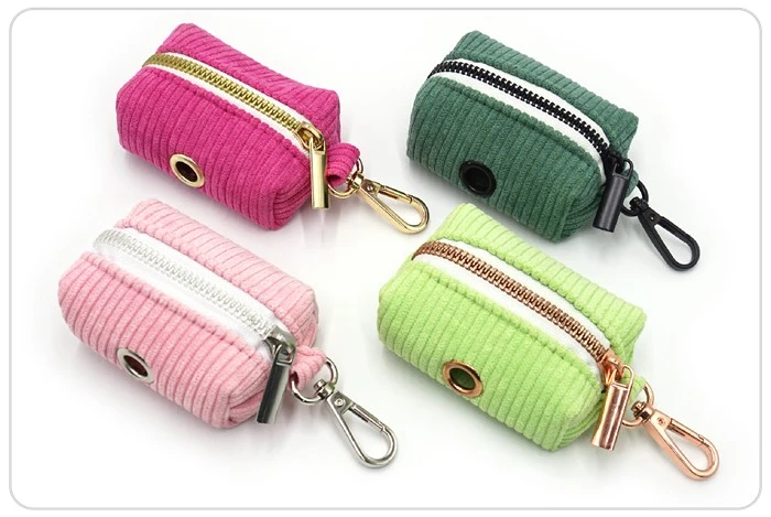 purple corduroy dog poop bag holder purple corduroy dog poop bag holder