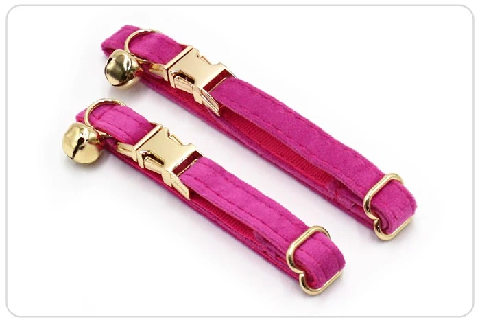 adjustable buckle cat collar set
