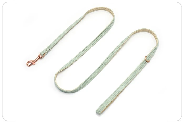 white tea corduroy cat leash