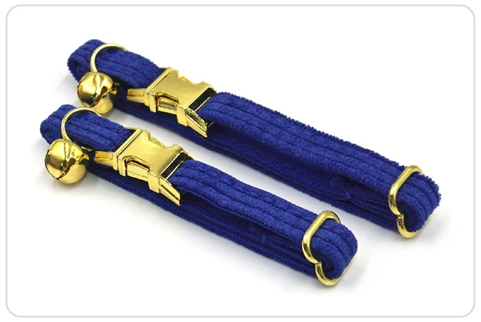 shinny buckle  corduroy cat collar set