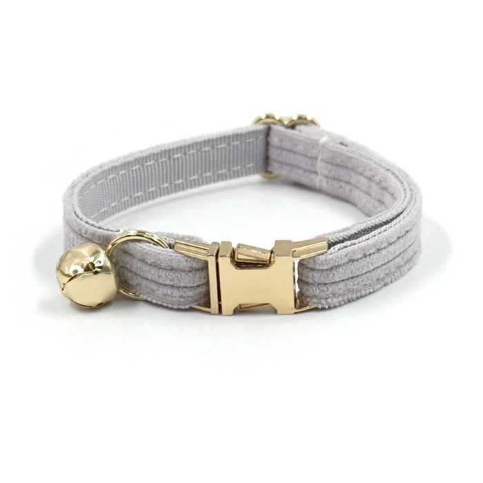 cute corduroy cat collar