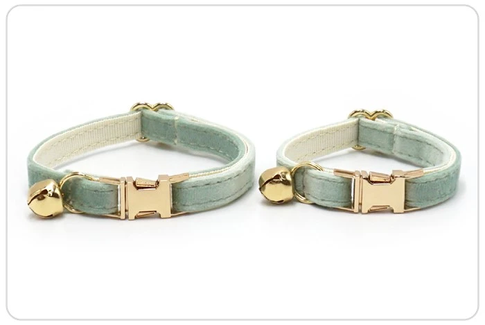 sage green velvet cat collar sage green velvet cat collar